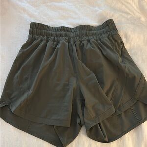Olive Green Track That High-Rise Lined Short 5"